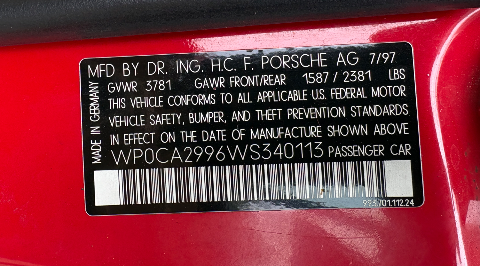 1998 Porsche 911 Carrera Cabriolet - Image 63