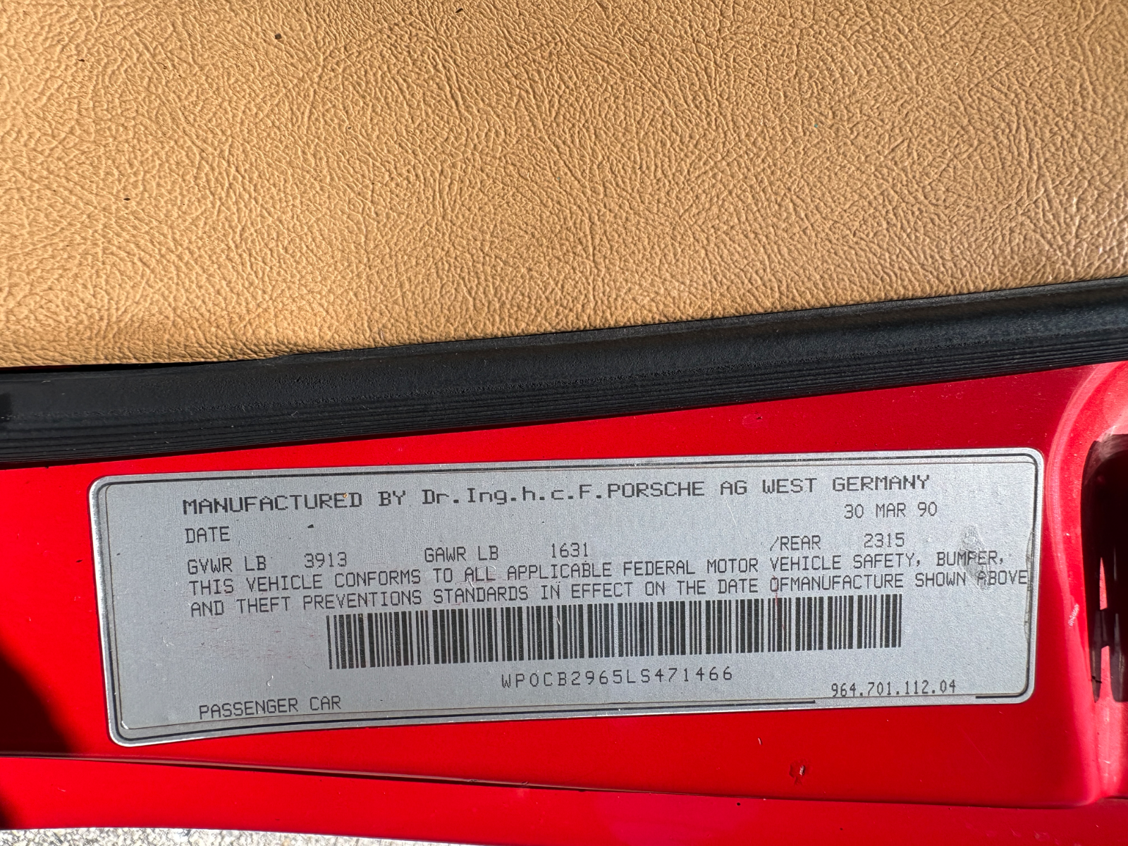 1990 Porsche 911 Carrera 4 Cabriolet - Image 74